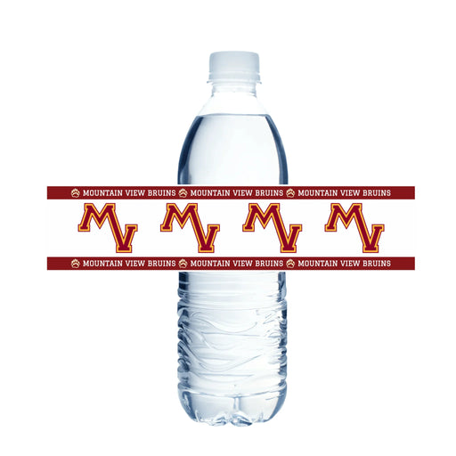 Mountain View High School Water Bottle Labels | 12 ct - Zurchers
