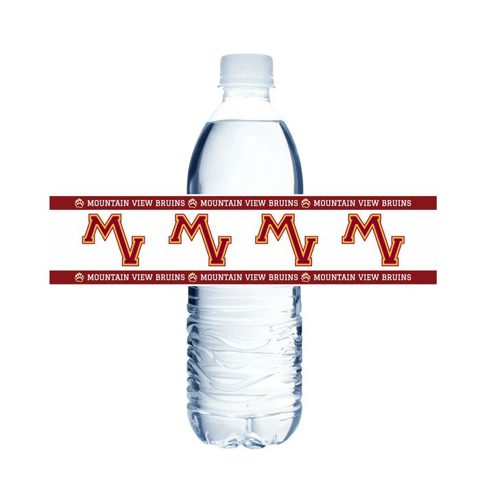 Mountain View High School Water Bottle Labels | 12 ct - Zurchers