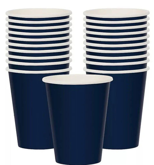 Navy Blue Paper Cups 9oz | 20ct - Zurchers