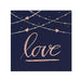 Navy Love Beverage Napkins | 16 ct. - Zurchers