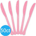 New Pink Heavy Duty Plastic Knives | 50ct - Zurchers