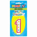Number 1 Glitter Birthday Candle w/Cake Decoration | 1ct - Zurchers