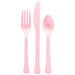 New Pink Plastic Assorted Cutlery | 24 pcs - Zurchers