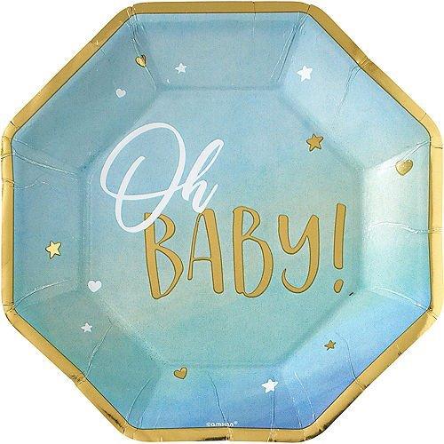 Oh Baby Boy Dinner Plates 10" | 8ct - Zurchers