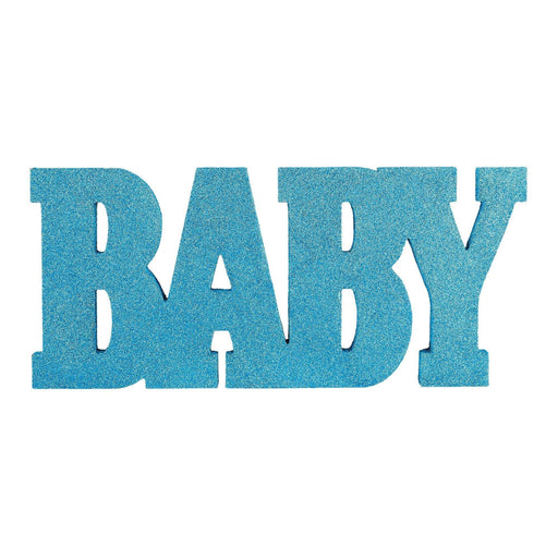 Oh Baby Boy Glitter Blue Baby Sign 8"x18" | 1ct - Zurchers