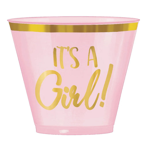 It's A Girl Plastic Tumblers, 9oz. | 30ct - Zurchers