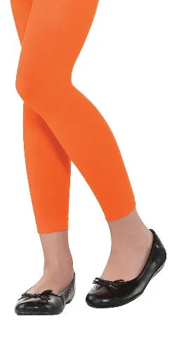 Orange Footless Tights | Child - Zurchers