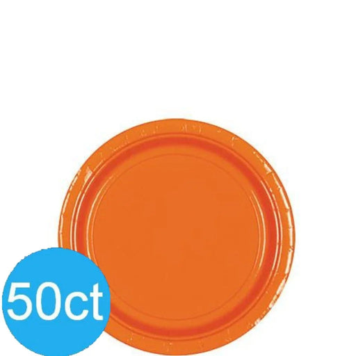 Orange Peel Dessert Paper Plates 6.75" | 50ct - Zurchers