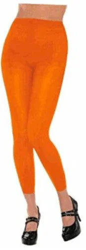 Orange Footless Tights | Adult - Zurchers