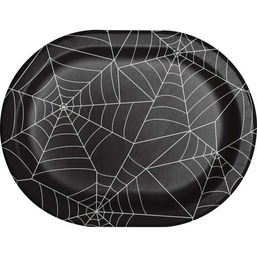 Spider Web Paper Oval Plates | 8 ct - Zurchers