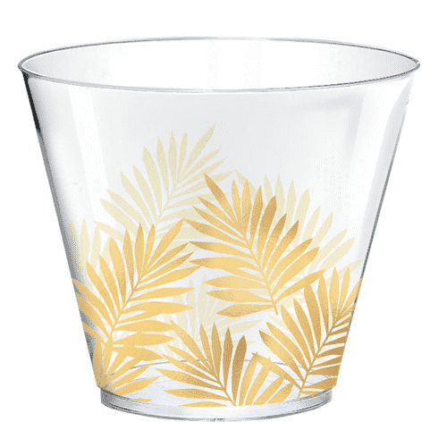 Palm Leaf Plastic Tumblers 9oz | 30 ct - Zurchers