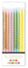 Pastel Metallic Patterned Candle Set | 16ct - Zurchers