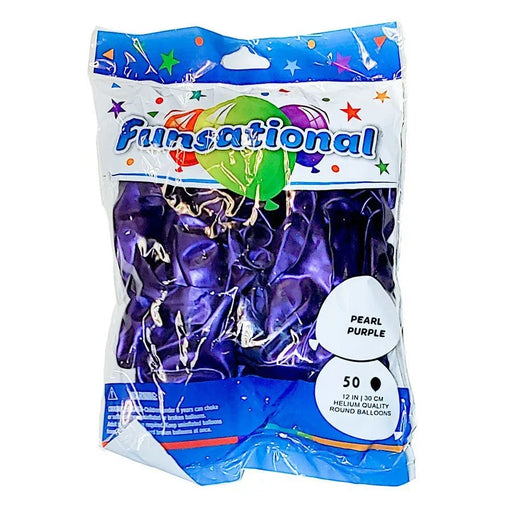 Pearl Purple Funsational 12" Latex Ballons | 50ct - Zurchers