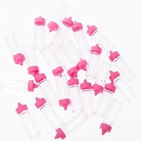 Pink Mini Baby Bottle Favors | 24 ct - Zurchers