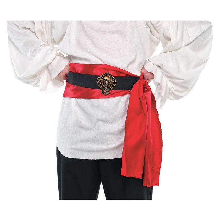 Pirate Belt, Buckle, & Red Satin Sash | 1ct - Zurchers