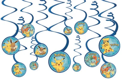 Pokémon Swirl Decorations | 12pcs - Zurchers