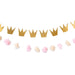 Princess Crowns And Pom Pom Tulle Banner Set | 1 ct - Zurchers