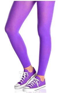 Purple Footless Tights - Zurchers