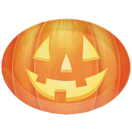 Pumpkin Halloween Plastic Tray, 14" | 1ct