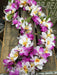 Purple/White & Orange/White Plumeria Lei | 1ct - Zurchers