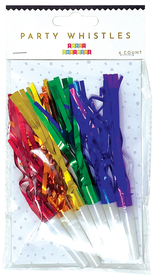 Rainbow Party Whistles | 6ct - Zurchers