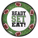 Ready Set Eat Football Melamine Platter 13.5" | 1ct - Zurchers