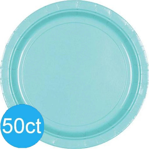 Robin's Egg Blue Dinner Paper Plates 10" | 50ct - Zurchers