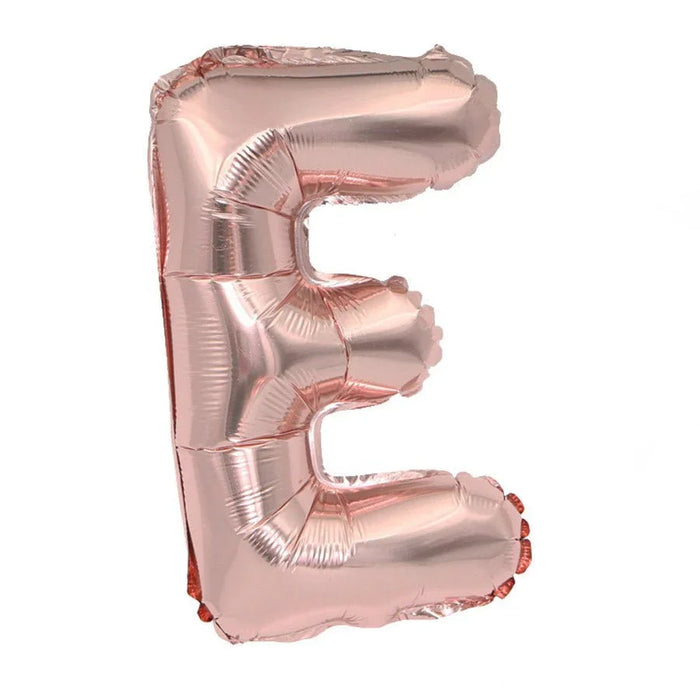 Air Filled Rose Gold Mylar Letter Balloon, 16" | 1 ct - Zurchers