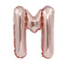 Air Filled Rose Gold Mylar Letter Balloon, 16" | 1 ct - Zurchers