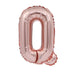 Air Filled Rose Gold Mylar Letter Balloon, 16" | 1 ct - Zurchers