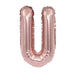 Air Filled Rose Gold Mylar Letter Balloon, 16" | 1 ct - Zurchers