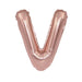 Air Filled Rose Gold Mylar Letter Balloon, 16" | 1 ct - Zurchers