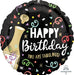 Happy Birthday Gold Bubbly Mylar Balloon, 18" | 1 ct - Zurchers
