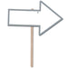 Silver Blank Arrow Yard Sign 15.25" | 1ct - Zurchers