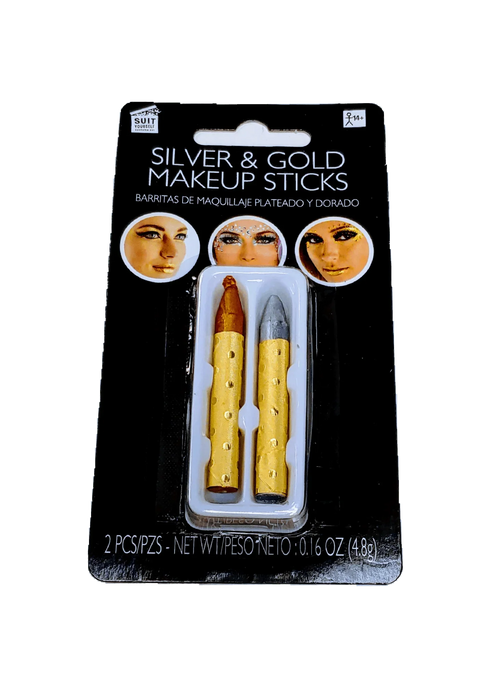 Silver & Gold Makeup Sticks | 2pcs - Zurchers