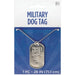 Silver Military Metal Dog Tag Necklace 28" | 1 ct - Zurchers
