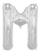 Silver M Letter Balloon - Zurchers