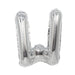 Air Filled Silver Mylar Letter Balloon, 16" | 1 ct - Zurchers