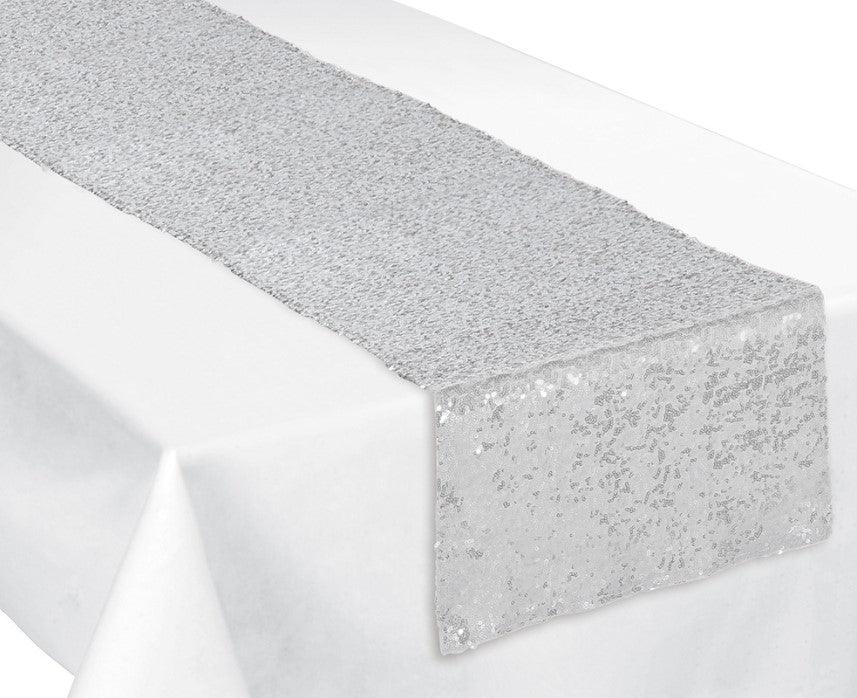 Silver Sequin Table Runner | 1ct - Zurchers