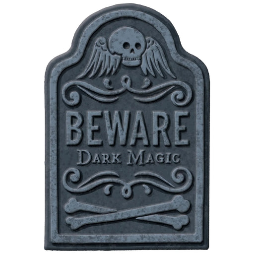 Halloween Beware Dark Magic Tombstone, 8in x 12in | 1ct - Zurchers
