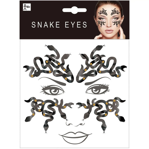 Snake Eyes Temporary Face Tattoos | 1 set - Zurchers