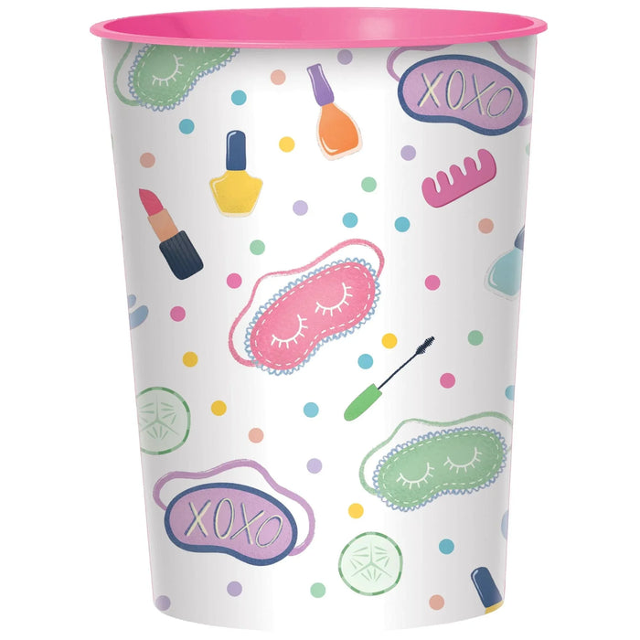 Spa Party Plastic Party Favor Cup 16 oz. | 1ct - Zurchers