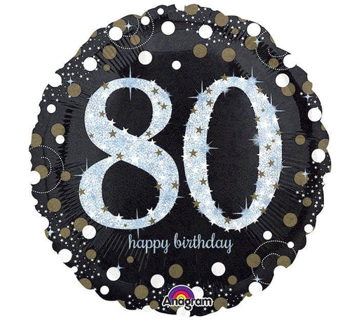 Sparkling 80 Mylar Balloon, 18'' | 1 ct - Zurchers