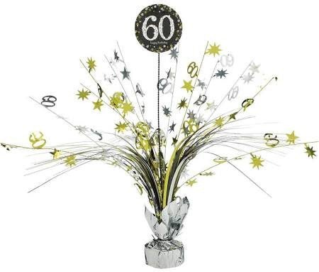 Sparkling Celebration 60th Birthday Foil Spray Centerpiece | 1 ct - Zurchers