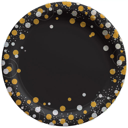 Sparkling Celebration Round Plates, 7" | 8 ct - Zurchers