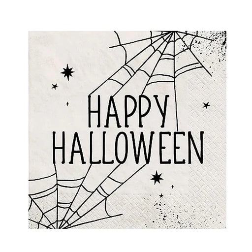 Spiderweb Night Halloween Paper Lunch Napkins, 6.5in | 40ct - Zurchers
