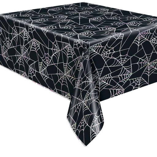 Hauntings Pastel Plastic Spiderweb Tablecover | 1 ct - Zurchers