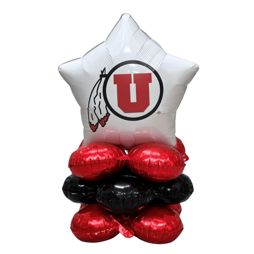 U of U U Feather Logo Air - Filled Balloon Bouquet - Zurchers