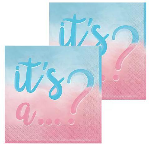 The Big Reveal Beverage Napkins | 16ct - Zurchers