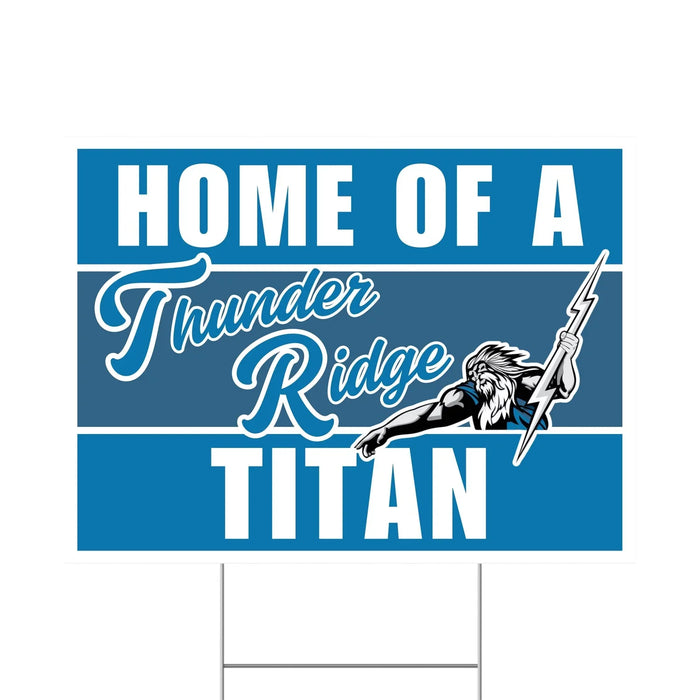 Thunder Ridge High School Spirit Yard Sign 24" x 18" | 1 ct - Zurchers